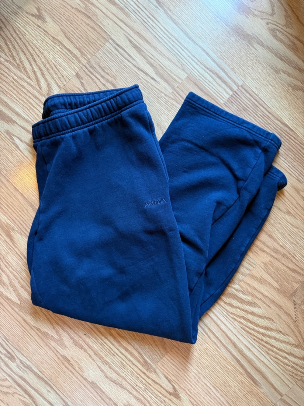 Aritzia Navy Sweatfleece Sweatpants